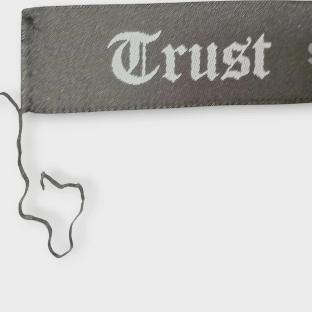 TRUST Amsterdam‎ Mens Sweatshirt Sz L Black Graphic Crewneck Streetwear Pullover